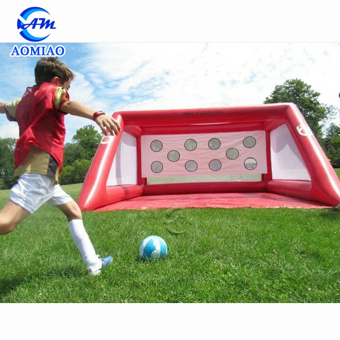 

PVC Soccer Goals Target Customized Inflatable Football Goal For Sale
