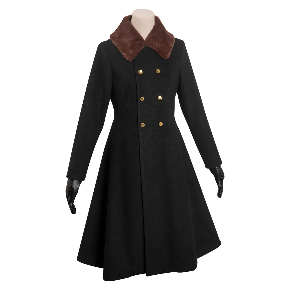 공포 영화 M3GAN 코스프레 의상 코트 드레스 AI 인형 로봇 풀 세트, 여성용 할로윈 의상 의류