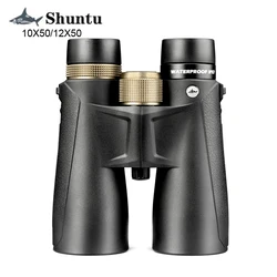 Shuntu Powerful 10x50 12x50 Binoculars HD Long Range Professional Optics IPX7 Waterproof FMC Coating BAK4 Telescope For Hunting
