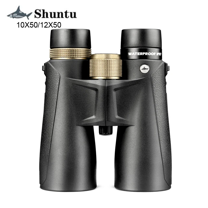 Shuntu Powerful 10x50 12x50 Binoculars HD Long Range Professional Optics IPX7 Waterproof FMC Coating BAK4 Telescope For Hunting