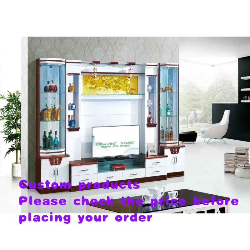custom.Hot Sale Luxury Modern TV Stand White Extendable Cabinet Living Room Home Furniture