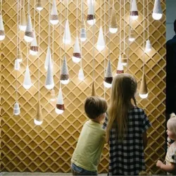 Ceramic Ice Cream Pendant Lamps LED Children's Room Bedside Lamp Creative Ice Cream Shop Boy Girl Room Nursery Suspended Lights
