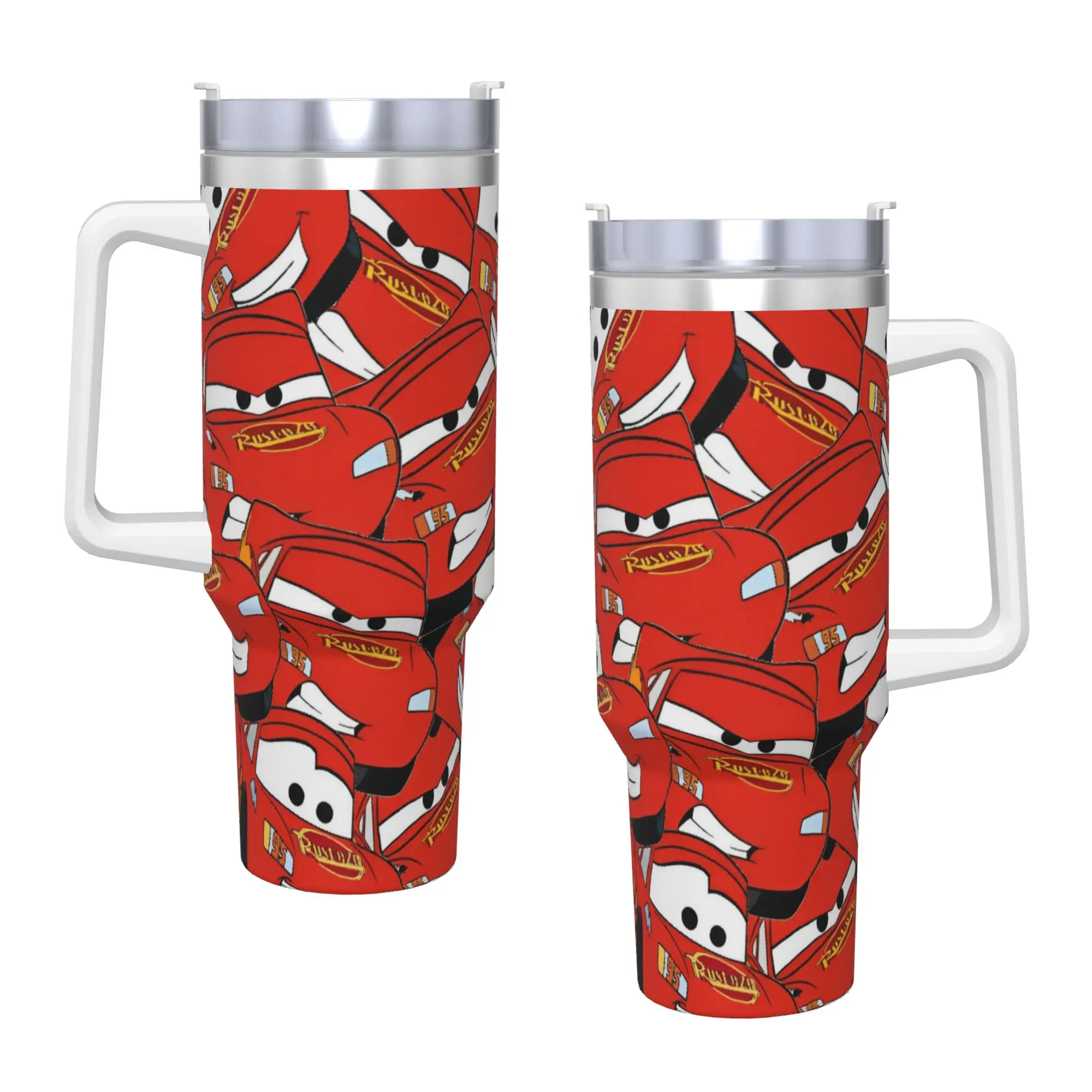 

Термокружка Sally I'm Lightning Cars Mcqueen, 40 унций, из нержавеющей стали, с двойными стенками, вакуумная изоляция, с соломинкой