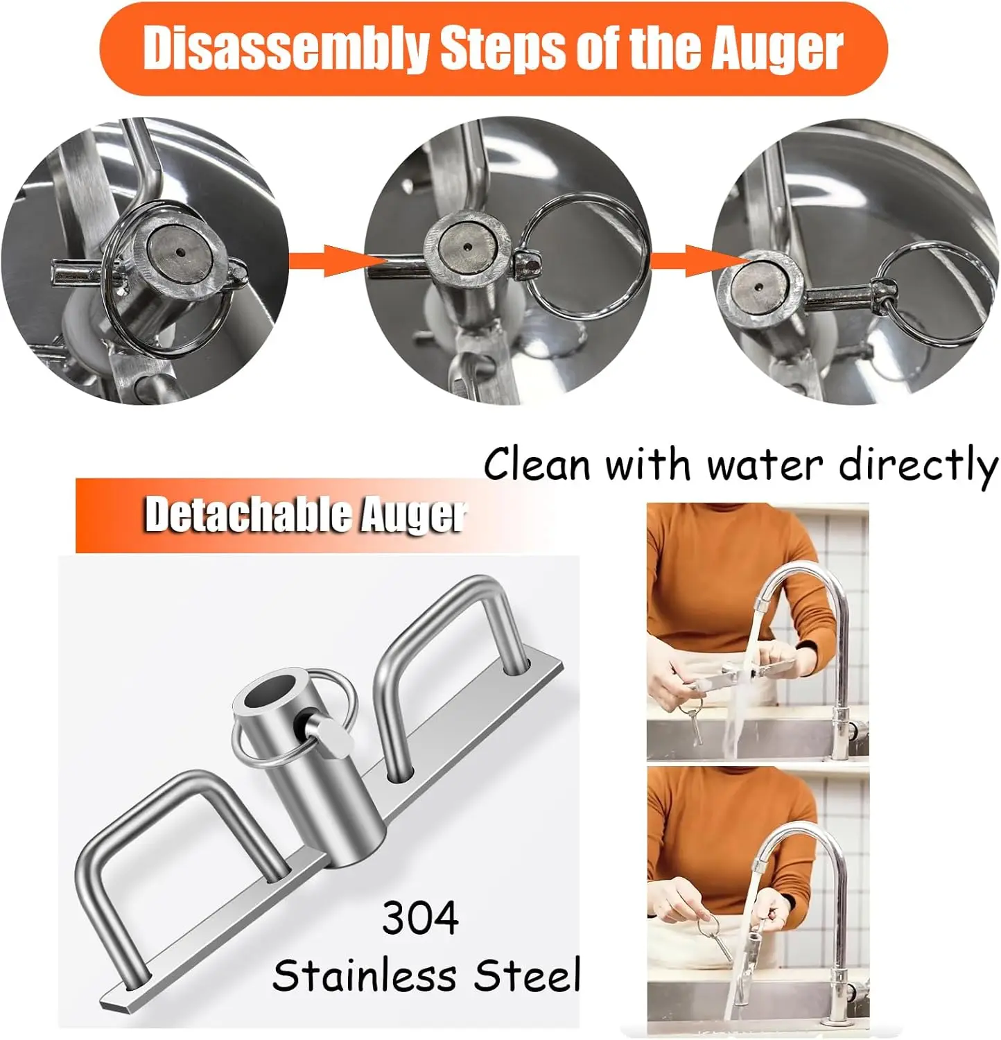 خلاط العجين وظيفة مزدوجة الفولاذ المقاوم للصدأ انفصال حوض آلة خلط العجين 8 كجم البيتزا الخبز الدقيق العجن 110 فولت