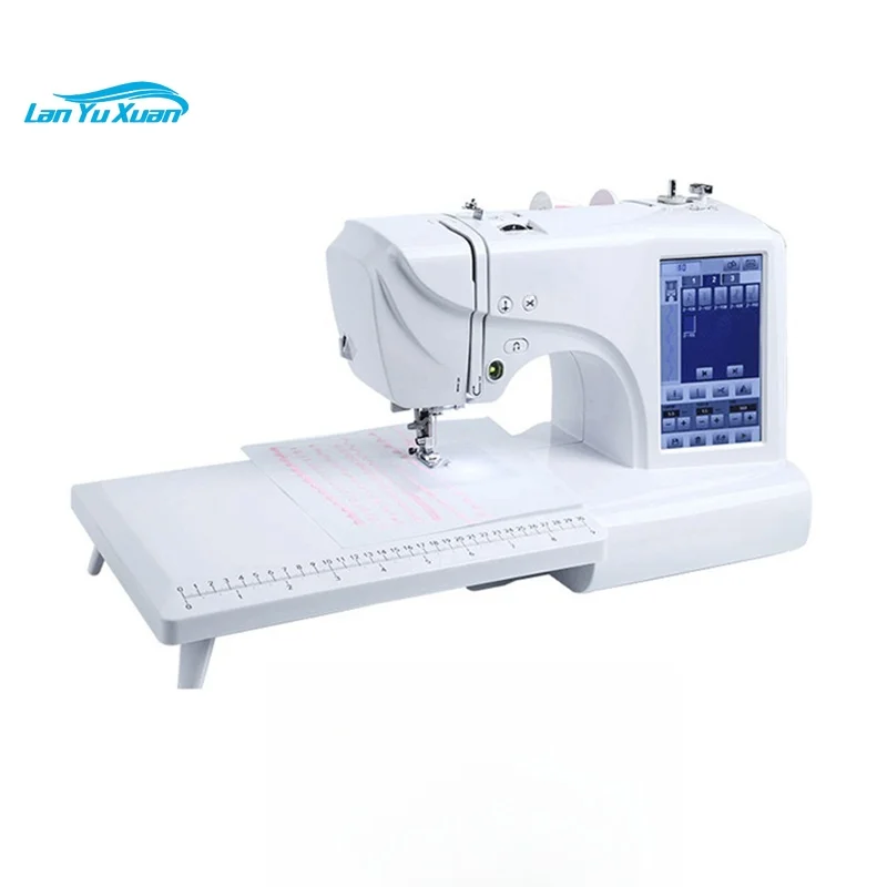 

High quality 45W7 inch touch color LCD large screen convenient one button automatic threading home embroidery machine