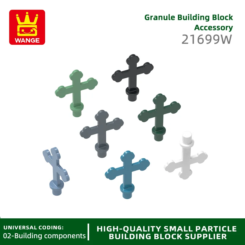 20 pz/lotto 21699W Cross Building Blocks accessori colore Moc compatibili con il regalo giocattolo di pezzi di ricambio fai da te in mattoni