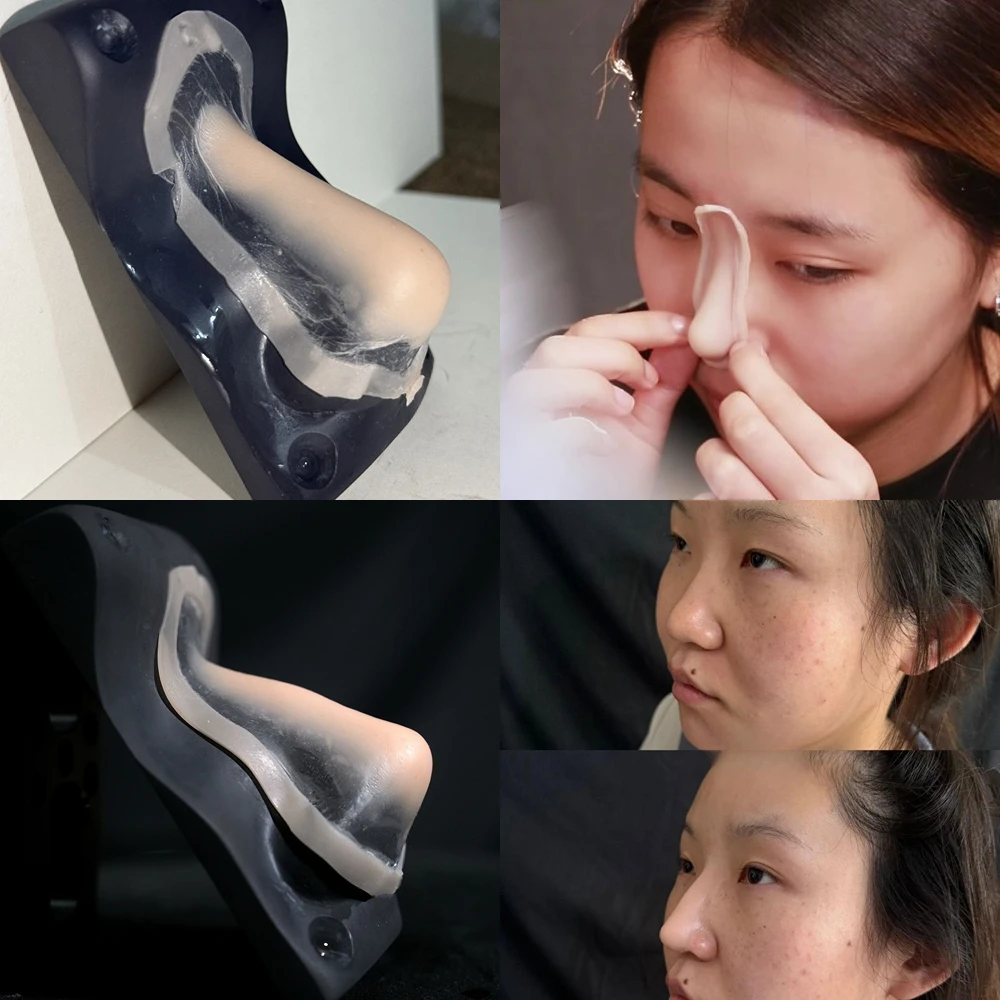 

Силиконовый накладной нос для косплея — специальные эффекты для профессионального макияжа — приятный для кожи, натуральный, многоразовый, силиконовый накладной нос