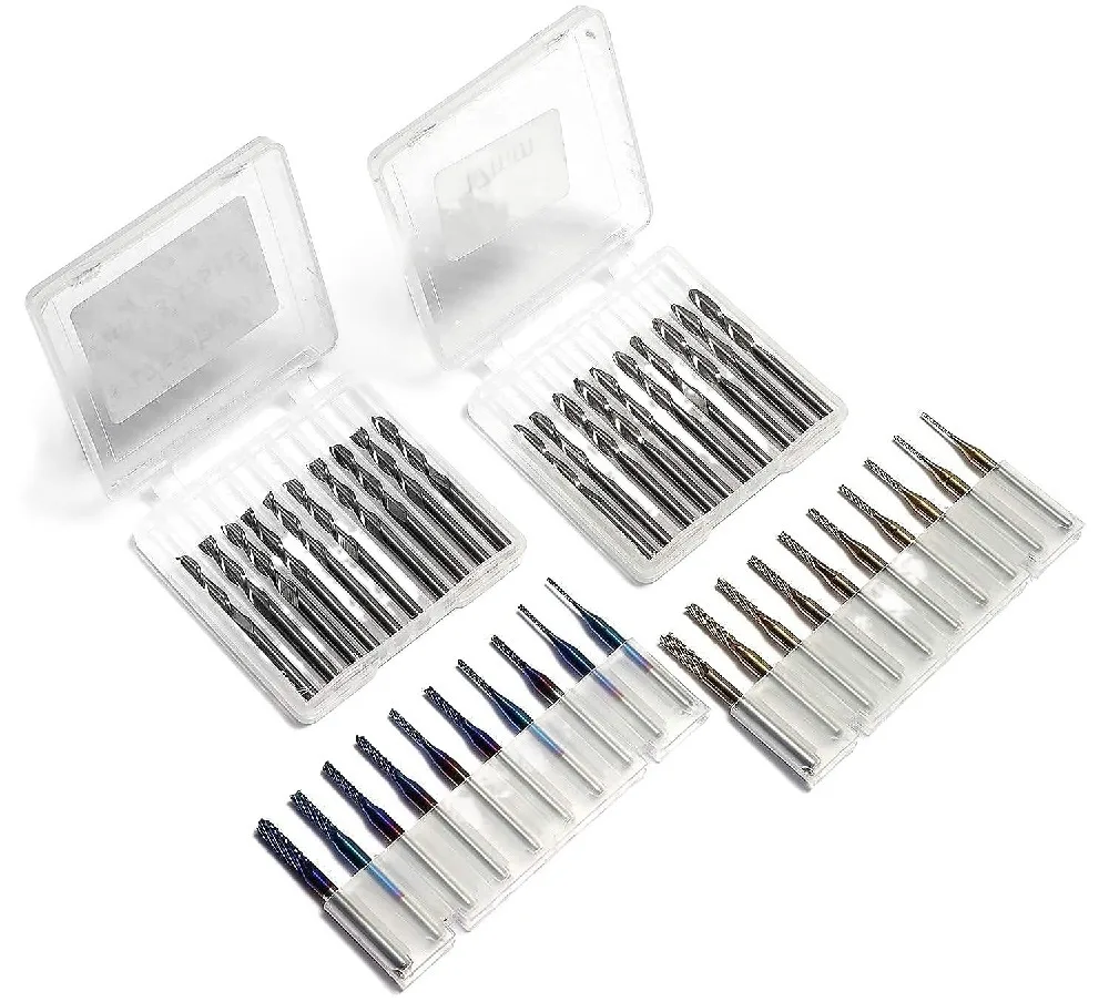 Tungsten Solid Carbide End Mill 4mm 6mm 8mm Ball Nose Tapered Wood Carving Router Bits CNC Wood Woodworking