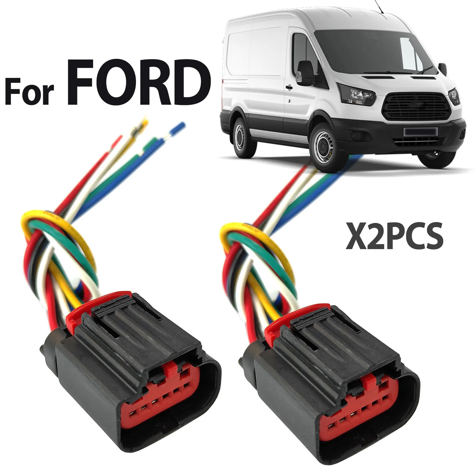 2x Für Ford C-Max Focus Galaxy Kuga Mondeo S-Max Tourneo Transit Connect MAF Luftmassenmesser Sensor 6PIN Stecker Stecker Webstuhl