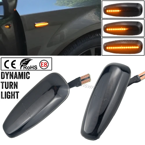 다이나믹 사이드 마커 방향 지시등 리피터 라이트, 현대 아제라 & 그랜저 (TG) 카렌스 (UN) 2006-2011, 1 쌍 