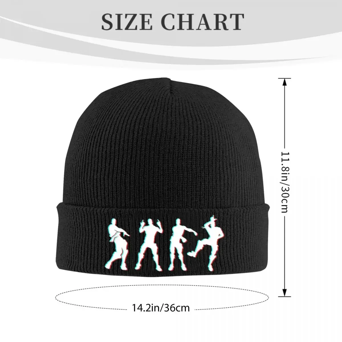 Battle Royale Victory Dance Cool Justice Dance Knitted Hat Skullies Beanies Autumn Winter Hat Fortnites Casual Melon Cap