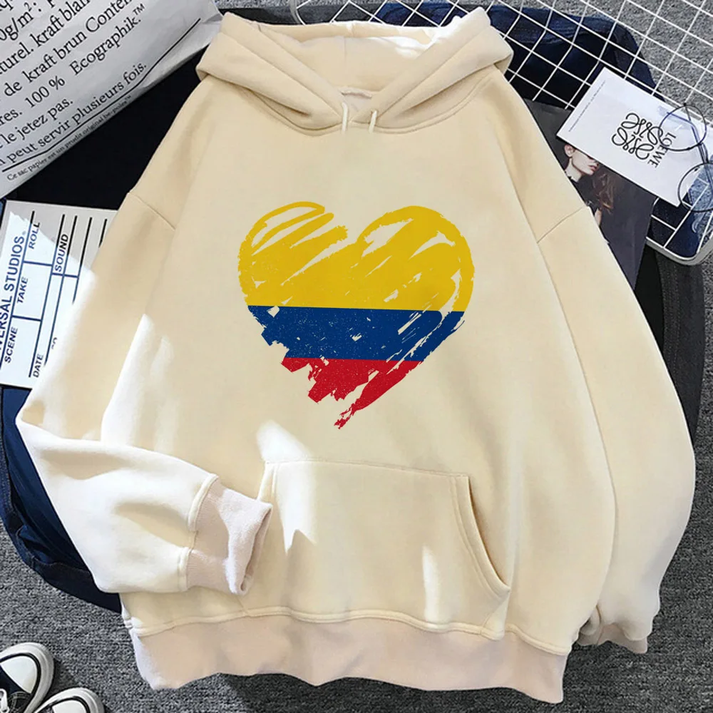 

Colombia hoodie graphic youthful trendy funny athleisure casual wear female hoddie patterned manga youthful casual wear