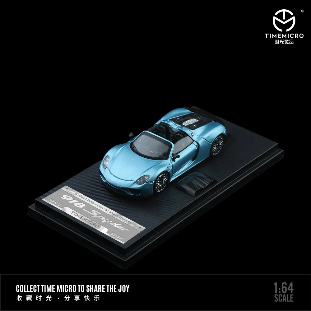 *Pre-order*TM 1:64 TimeMicro 918 Plain Anti-True Blue and Green Alloy Diecast Model Cars for Hobby & Collectibles&Display &Gift