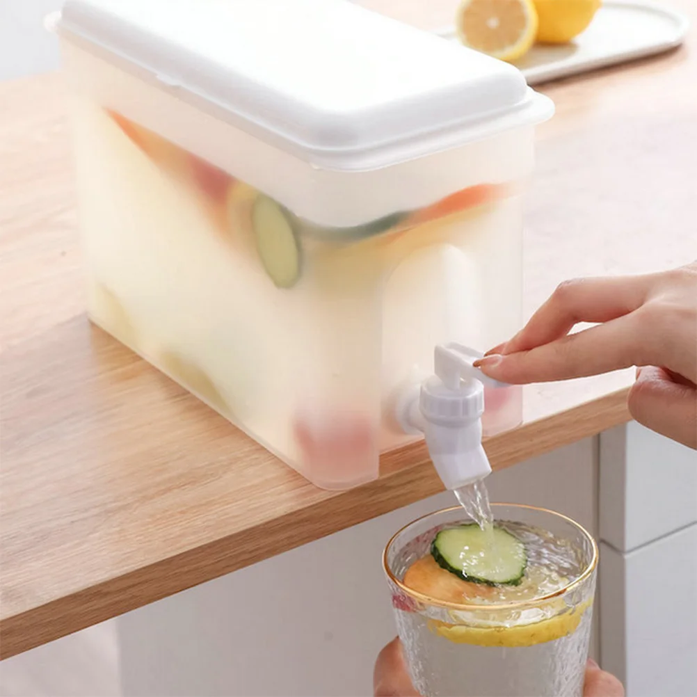 

Large Capacity Laundry Detergent Container Bottle Dispenser Holder White Compact Portable Leak Proof Simple Design Multi Purpose