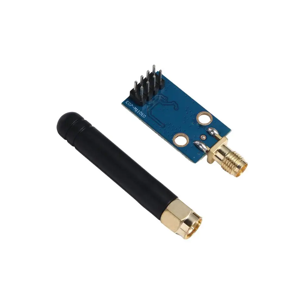 CC1101 Chip RF Modulo wireless CC1101 Blu e nero 15*28mm (0,59*1,10 pollici) Modulo ricetrasmettitore wireless Modulo 433MHZ con antenna SMA