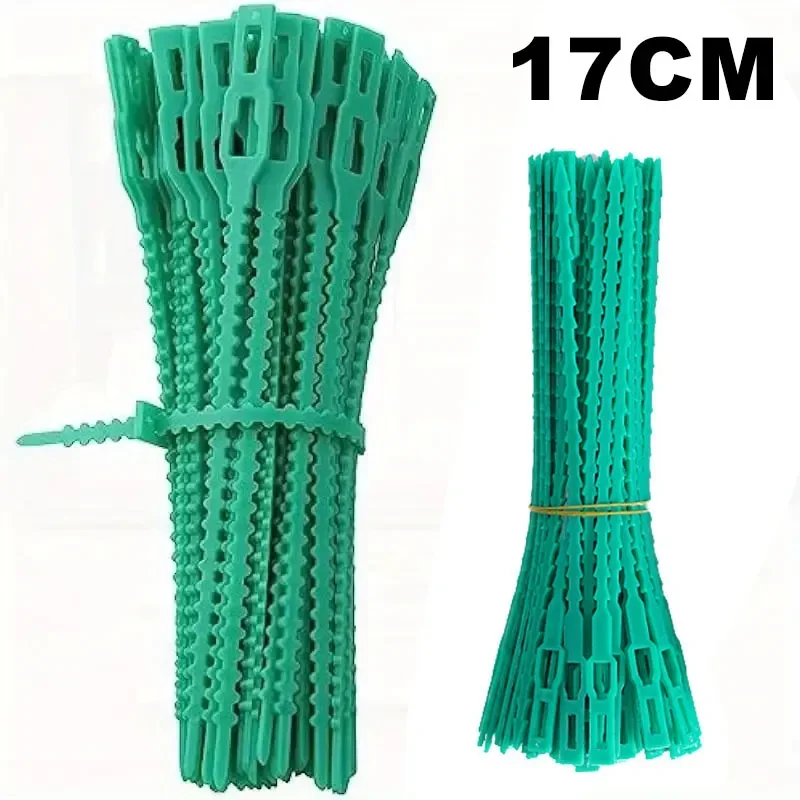 Wiederverwendbare Garten-Kabelbinder, Pflanzenrebe, Baumsträucher, Stützverschluss, Verriegelung, Nylon, verstellbarer Reißverschluss, Kabelbinder, Organizer-Werkzeuge
