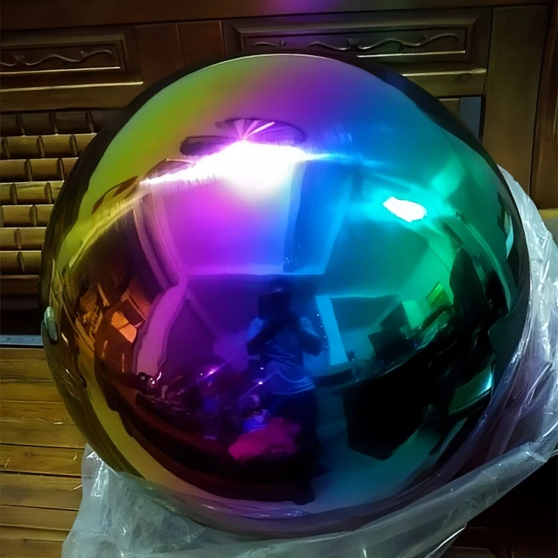 Multi-color ball Dia 5.1cm-30cm stainless steel hollow ball seamless fine Sphere Home Yard Swimming Pool Decoration Ornaments