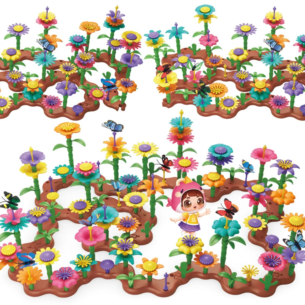 Flower Garden Building Toys Hands-on Ability Training Plaything For Bedroom