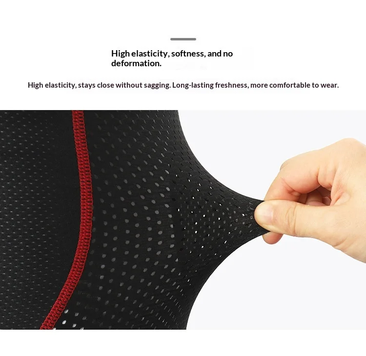 OFFBONDAGE Radhose für Herren, atmungsaktive Radunterwäsche aus Mesh, 5D-Gel-Polster, stoßdämpfende MTB-Radhose, Radbekleidung – Detail 6
