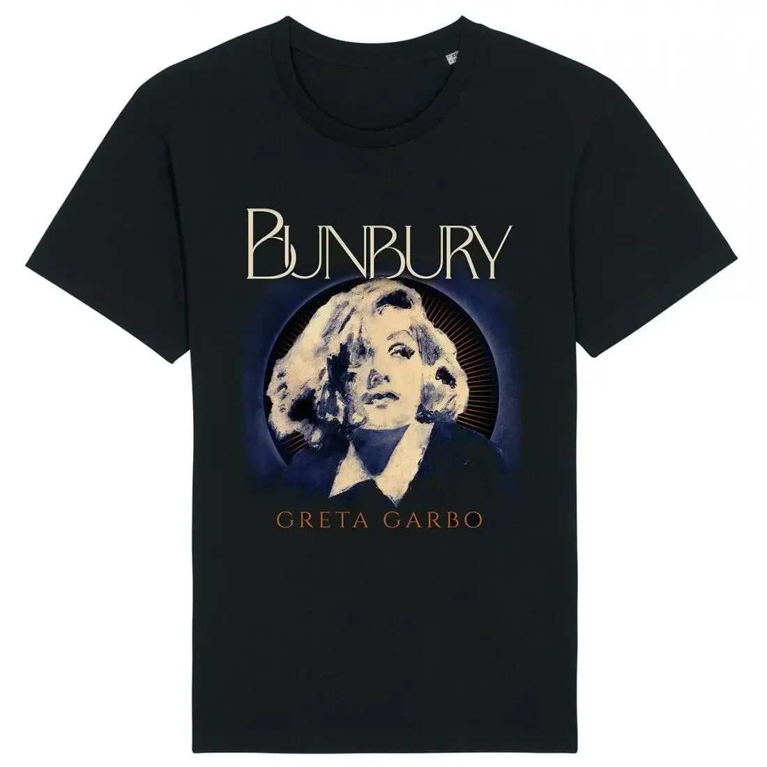 Ретро BUNBURY Greta Garbo рубашка с коротким рукавом черного цвета унисекс размер раньше с длинными рукавами