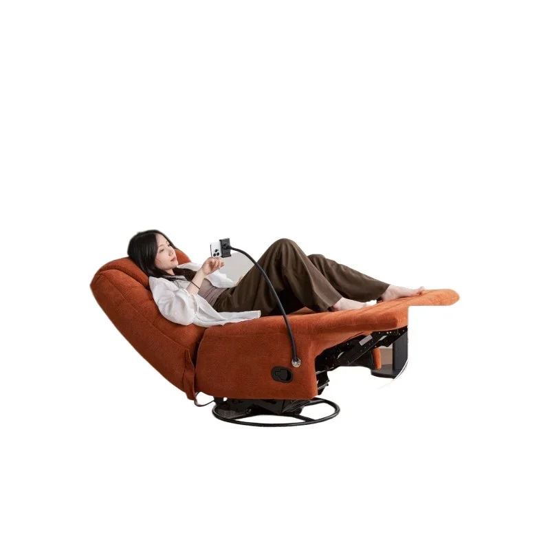 Single sofa small apartment living room balcony leisure chair household rocking chair reclining and sleeping lazy sofa