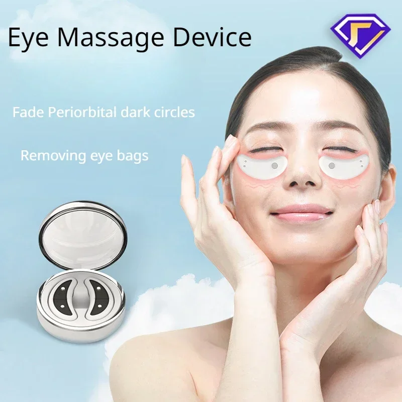 Eye Care EMS Micro Current Eyes Beauty Device Hot Compress Removes Dark Circles Fine Lines Black Eye Bag Removal Eye Massager