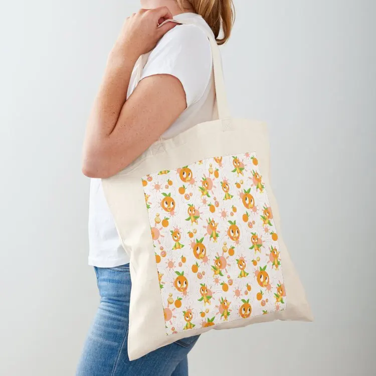 

Hello Sunshine! - Orange Bird (white background) Tote Bag canvas tote bag canvas tote bags large bag personalized