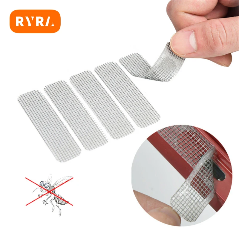 Window Net Anti-mosquito Mesh Sticky Patch Repair Tape Screen Window Door Mosquito Netting Patch Repair Broken Hole Screen