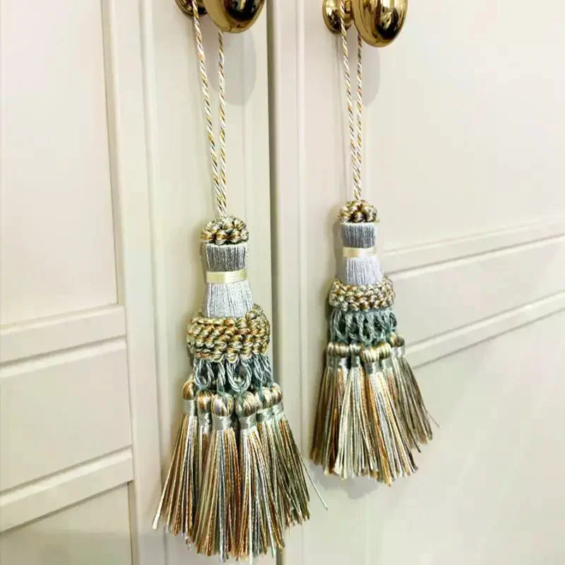 Tassels Hanging Decoration Crafts Silk Fringe Tassel Keychains Brush DIY Decor For Bags Doors Curtain Bookmarks Keys