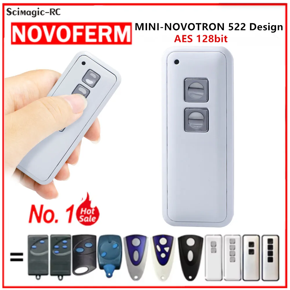 Novoferm Novotron 522 524 128bit Garage Door Remote Control NOVOFERM AES 128 BIT 433.92MHz Rolling Code Gate Opener Transmitter