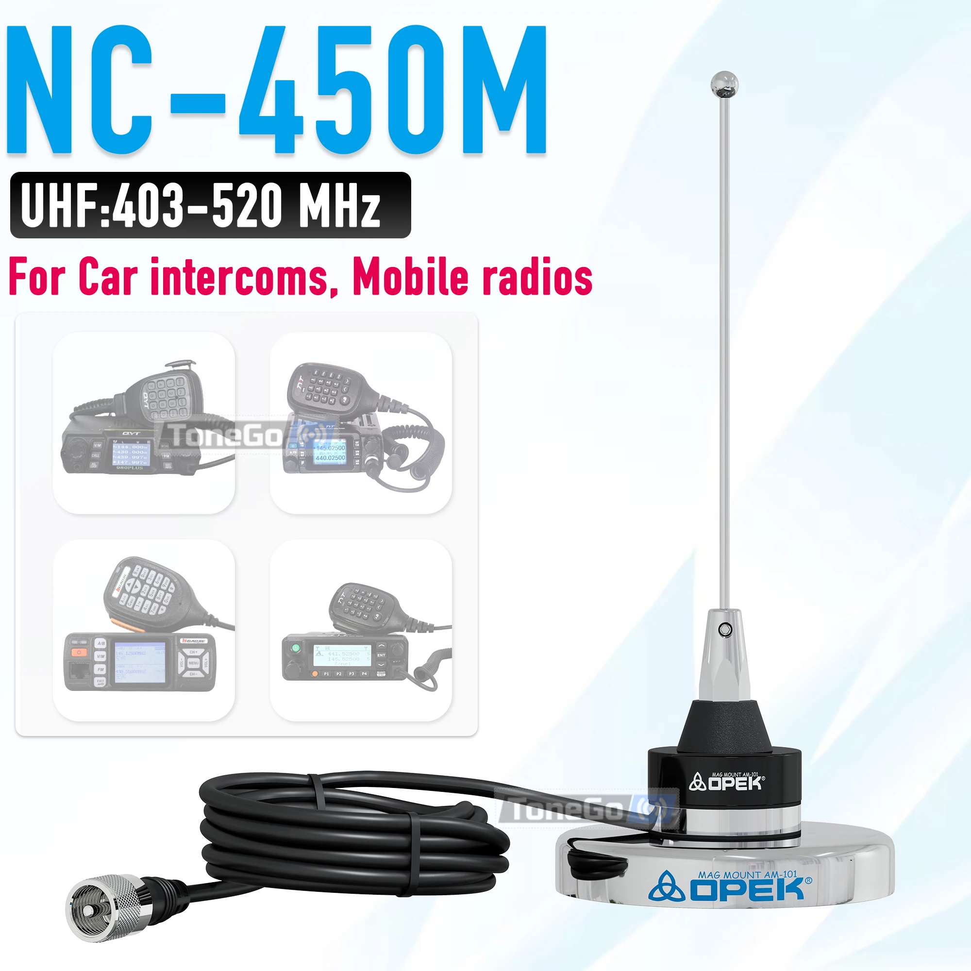 nc-450m-モバイル無線アンテナ-uhf-403-520mhz-ミニモバイルアンテナ-マグネットマウントベース-pl259-164フィート-rg58-同軸ケーブル-カーラジオ用