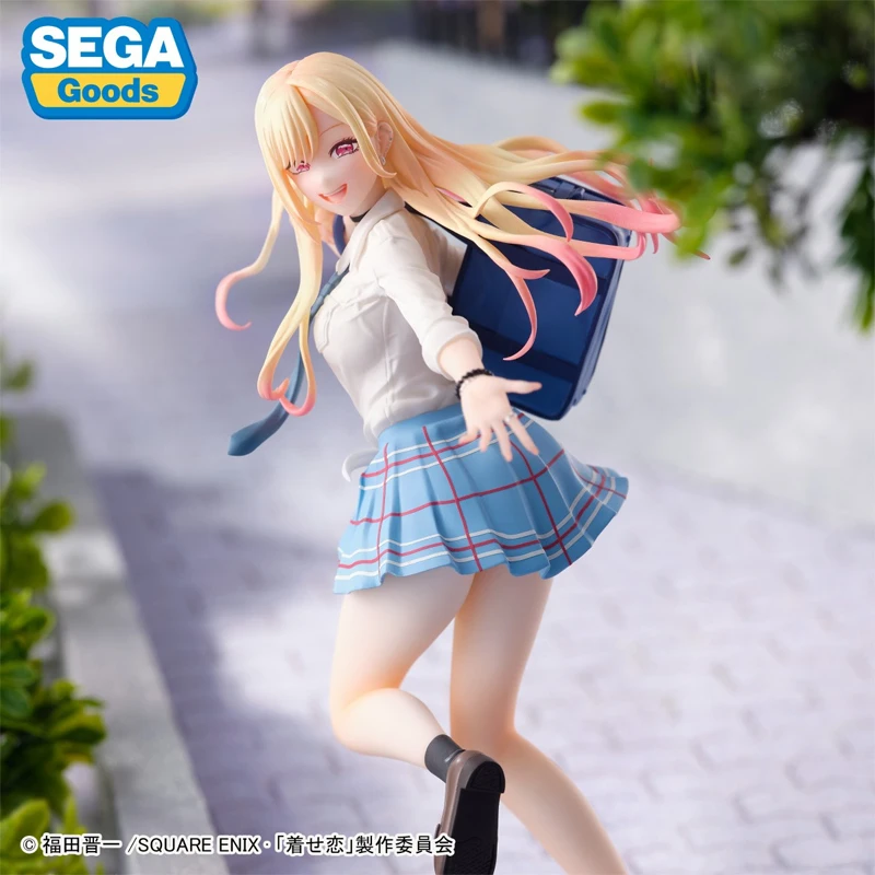 Sega My Dress-Up Darling Kitagawa Marin Figuras de ação Anime, brinquedos Marin originais para meninos e meninas, modelo colecionável, presente para crianças