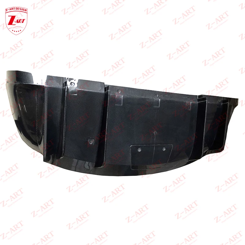 Z-ART for Model X Carbon Fiber Rear Diffuser for Tesla Model X Carbon Fiber Rear Lip for Model X Carbon Fiber Rear Chin