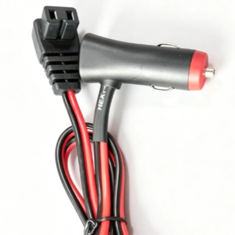 Heavy‑Duty 12AWG Vehicle Power Cord Car Plug Extension Cable for Car Portable Refrigerator Freezer Cooler 12‑24V