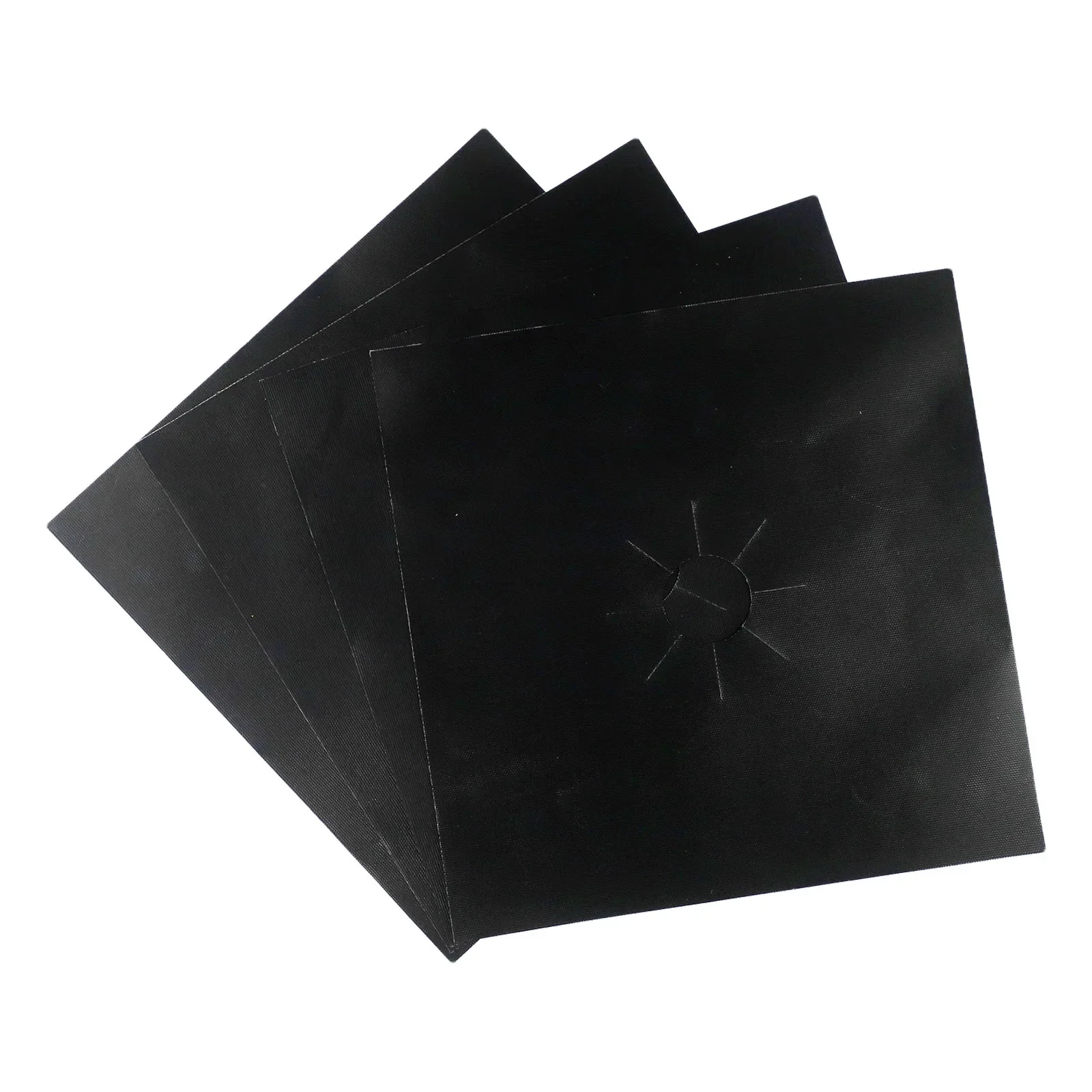 4PCS เตาแก๊ส Protector Stovetop Burner สําหรับแก๊สเตาล้างทําความสะอาดได้แก๊ส Stovetop อุปกรณ์ครัว MAT หม้อหุงข้าวฝาครอบ