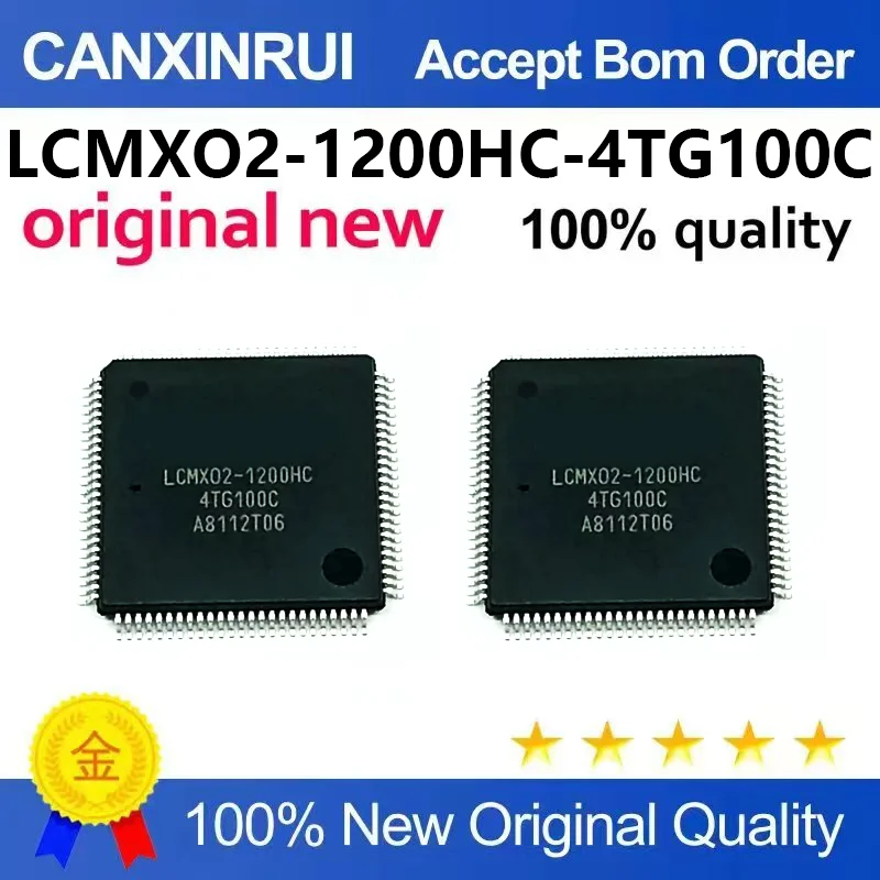 （5pcs-100pcs）Brand new original LCMXO2-1200HC-4TG100C/I SMT TQFP-100 programmable logic chip