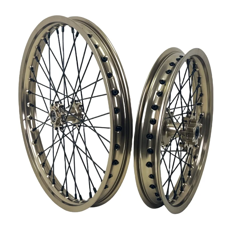 

Magnesia Metal Color Fit 2019-2023 1.6*19 2.15*16 Wheel Set Electric Dirt Bike Wheels Rims Set