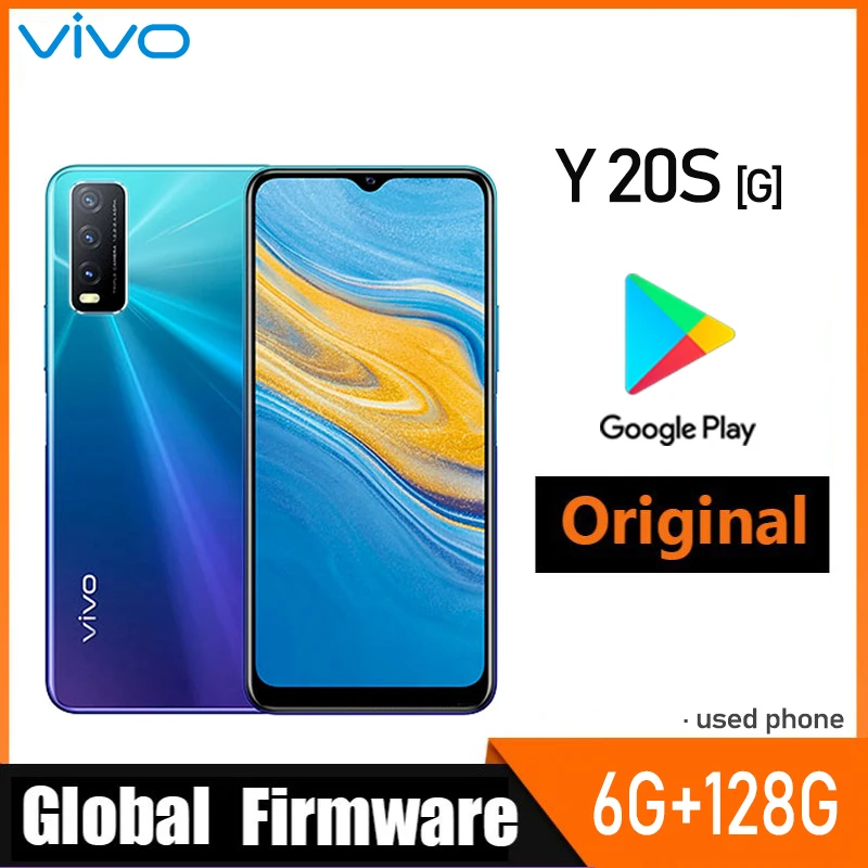 

VIVO Y20S[G] Smartphone Global Firmware MTK Helio G80 6GB128GB Android 11 5000mAh 720x1600px Funtouch 11 6.51-inch used phone