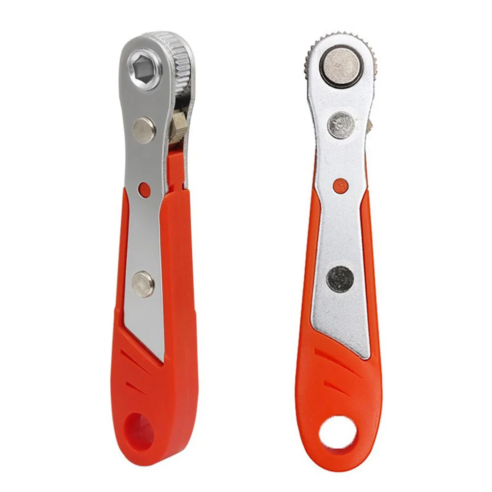 

Ratchet Wrench Compact Hexagon Ratchet Spanner Set 14 inch Wrench Screwdriver with 10pc Batch Head Set for Efficient Repairs
