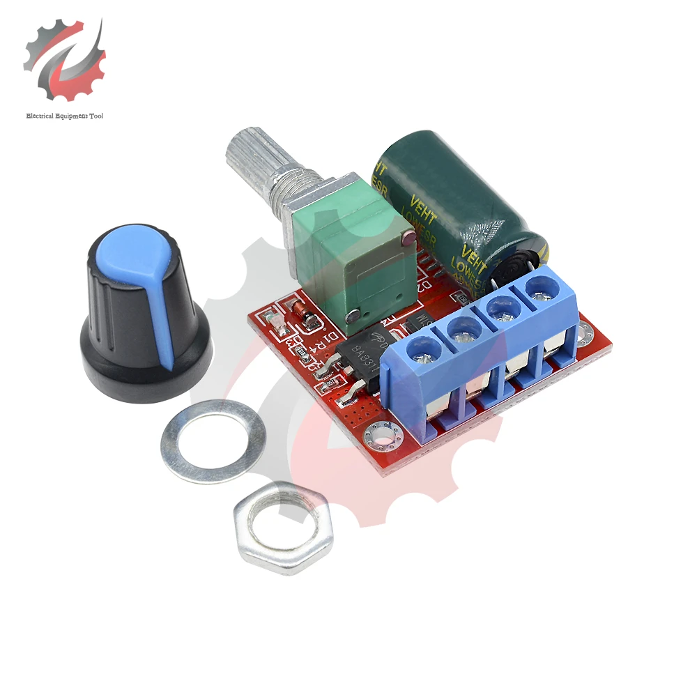 Mini DC 4.5V-35V 0-5A 90W PWM DC Motor Speed Controller Module Adjustable Speed Regulator Control Governor Board Switch 12V 24V