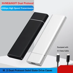 UTHAI M. 2 Solid State Drive Case NVME / NGFF Type-c 3.1 Dual Protocol SSD Portable Hard Drive Case BN10