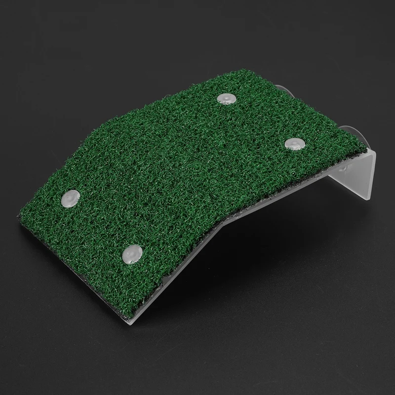 Lawn Turtle Basking Platform Turtle Resting Basking Platform, Simulation Grass Turtle Ramp für Turtle Tank, Reptile M-A51M