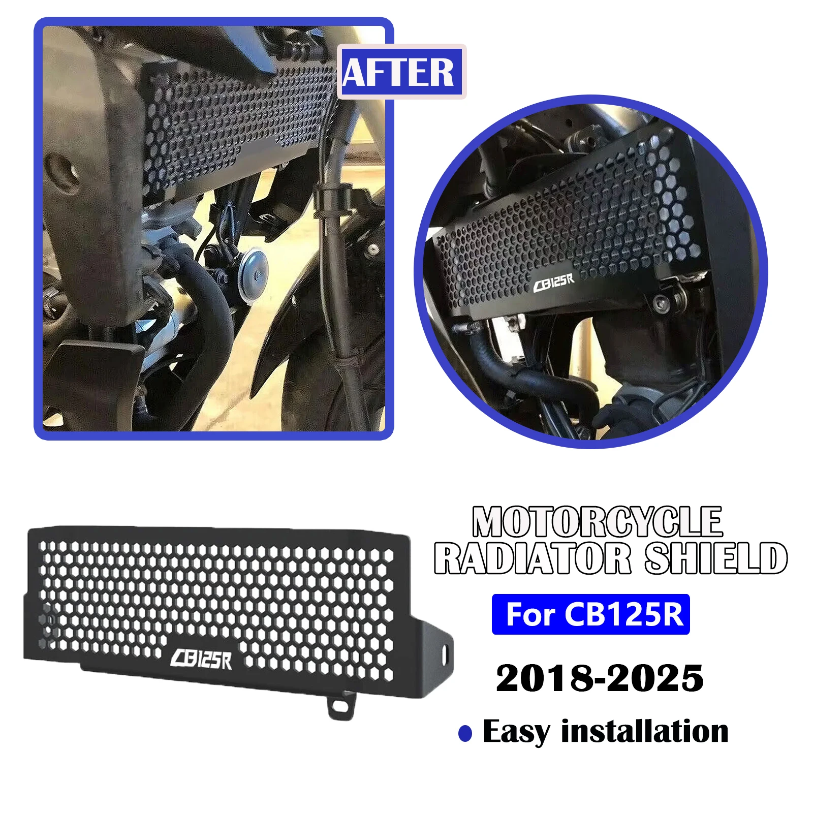 

Motorcycle Accessories Radiator Grille Guard Cover Protection Radiator Guard For HONDA CB125R CB 125R CB 125 R 2018-2025
