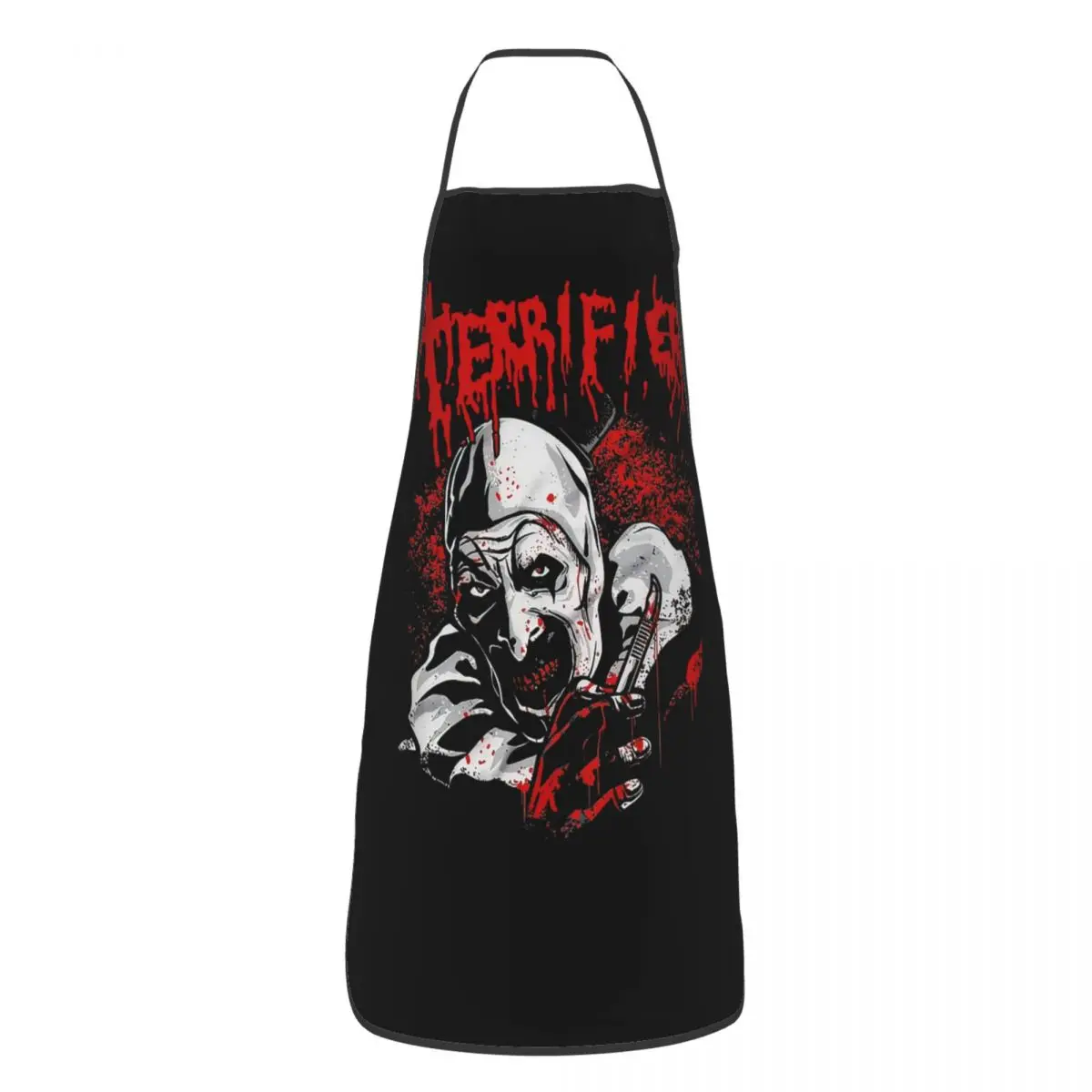

Пользовательские Забавный Страшный Клоун T-Ter Xoers Art Нагрудник Фартуки Мужчины Женщины Унисекс Кухня Шеф-Повара Таблеры Кухня для Кулинарии Выпечка Живопись