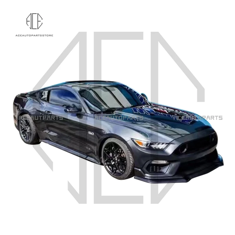 

Передний бампер для Ford Mustang, материал PP пластик, дизайн Mach1, 2013-2017 гг.