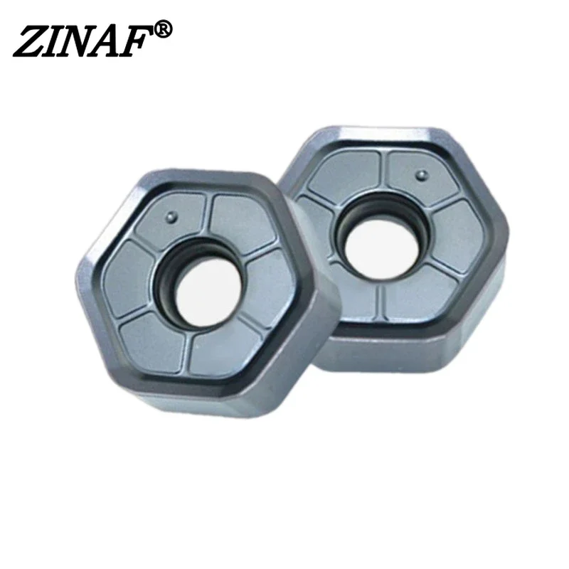 Imagem -03 - Inserções de Metal Duro para Cnc Fresagem Carbide Placas Ferramenta de Corte Fast Feed Hnmu 0906 Hnmu0906 10 Pcs