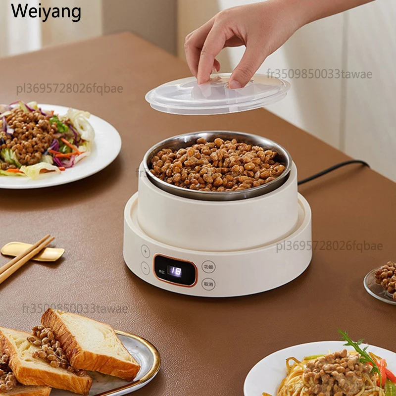 Máquina para Hacer Yogur Eléctrica de 1L, Fermentador Automático de Enzimas, Recipiente de Acero Inoxidable 304, Máquina para Fermentar Natto y Vino de Arroz