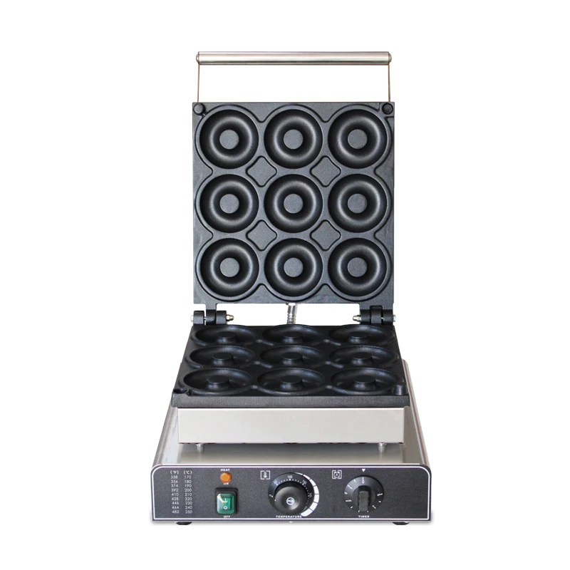 Commercial 9 holes donut maker no-stick donut machine electric dout waffle machine for snack food