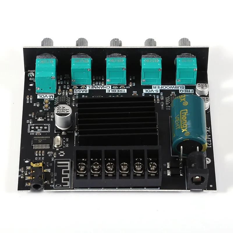 ZK-MT21 50 واط * 2 + 100 واط 2.1 قناة بلوتوث وحدة مكبر كهربائي رقمي، مضخم صوت عالي ومنخفض النغمة #5