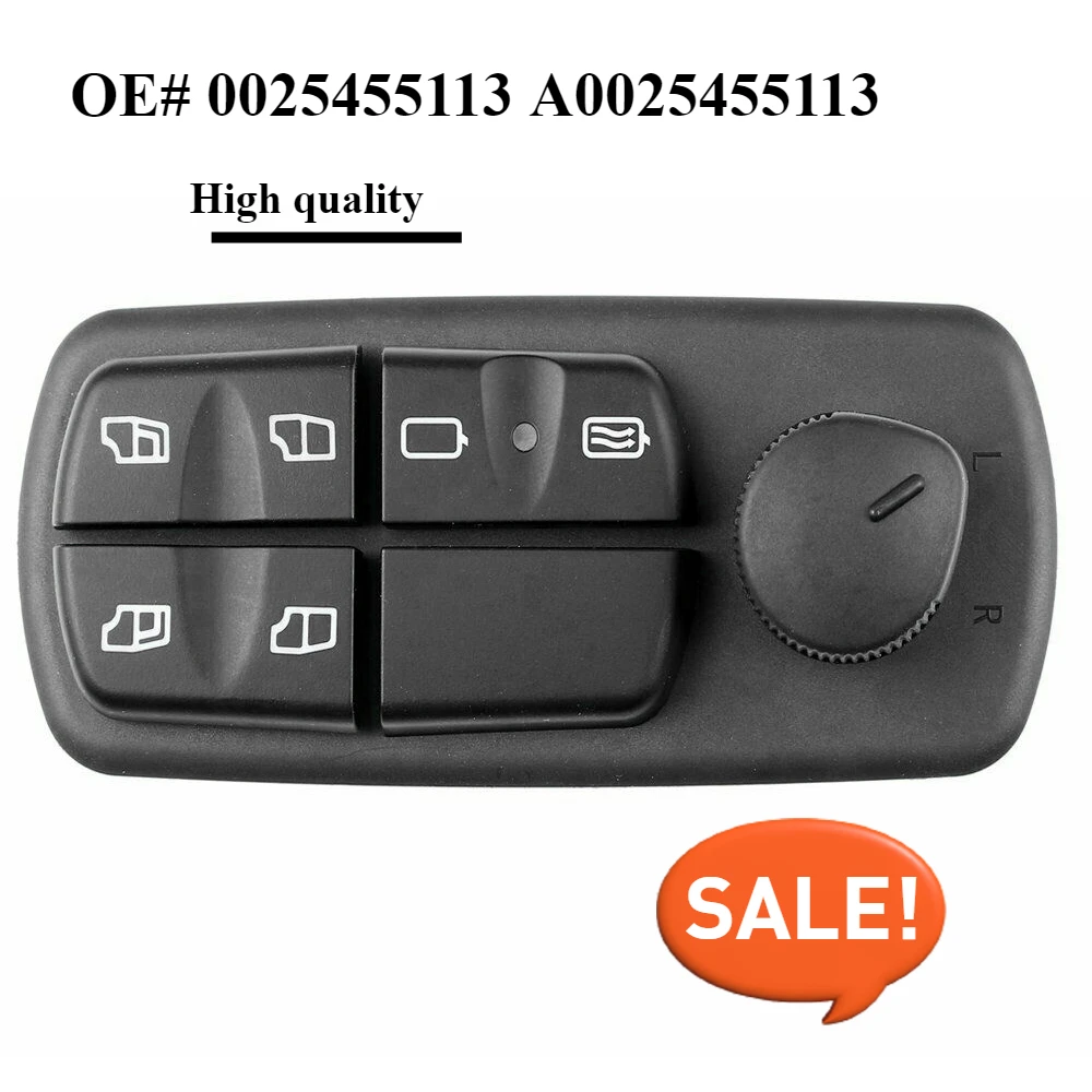 

0025455113 A0025455113 1PCS Master Power Window Switch for Mercedes Trucks Axor Atego